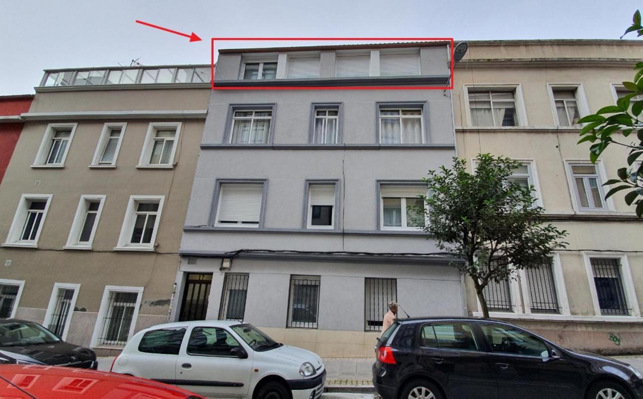 Atico Merced. Tranquilo Y Bien Situado A Coruna Luaran gambar